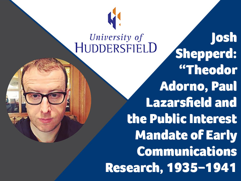 Josh Shepperd, early communications research seminar poster