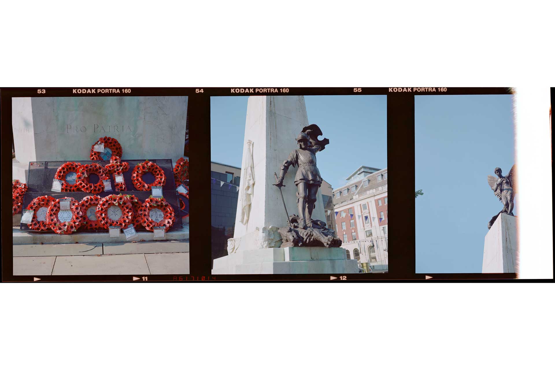 Angel at Leeds cenotaph - photograph from Empire of Memory