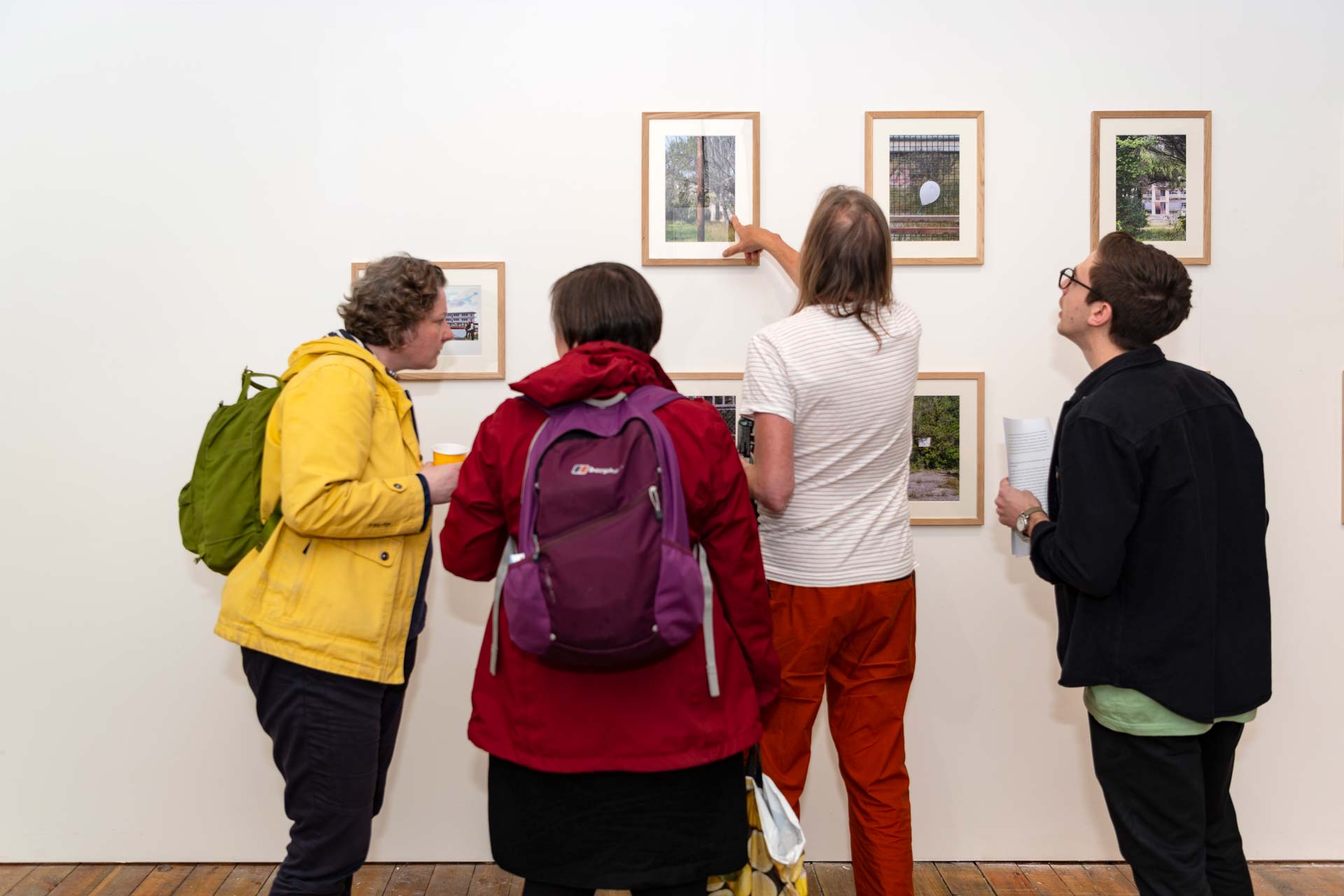 Visitors at the Photography and Lived Experience exhibition