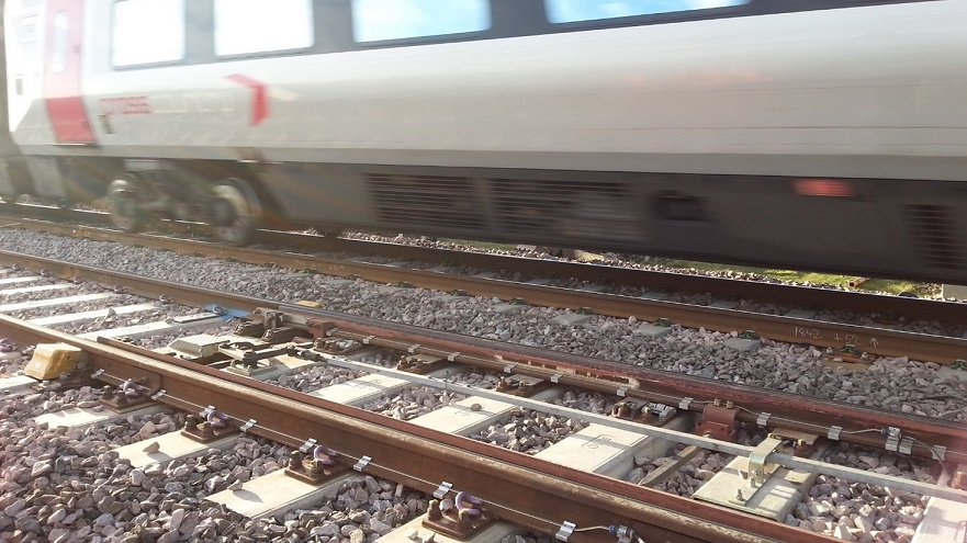 Train on tracks