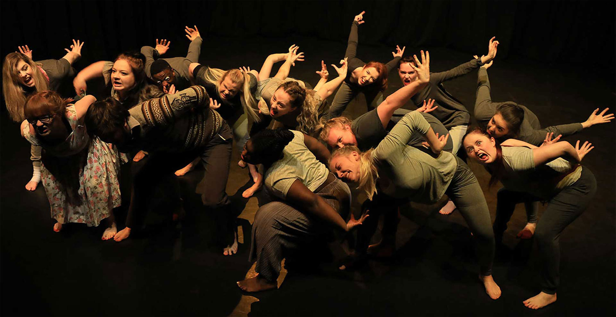 drama students performing